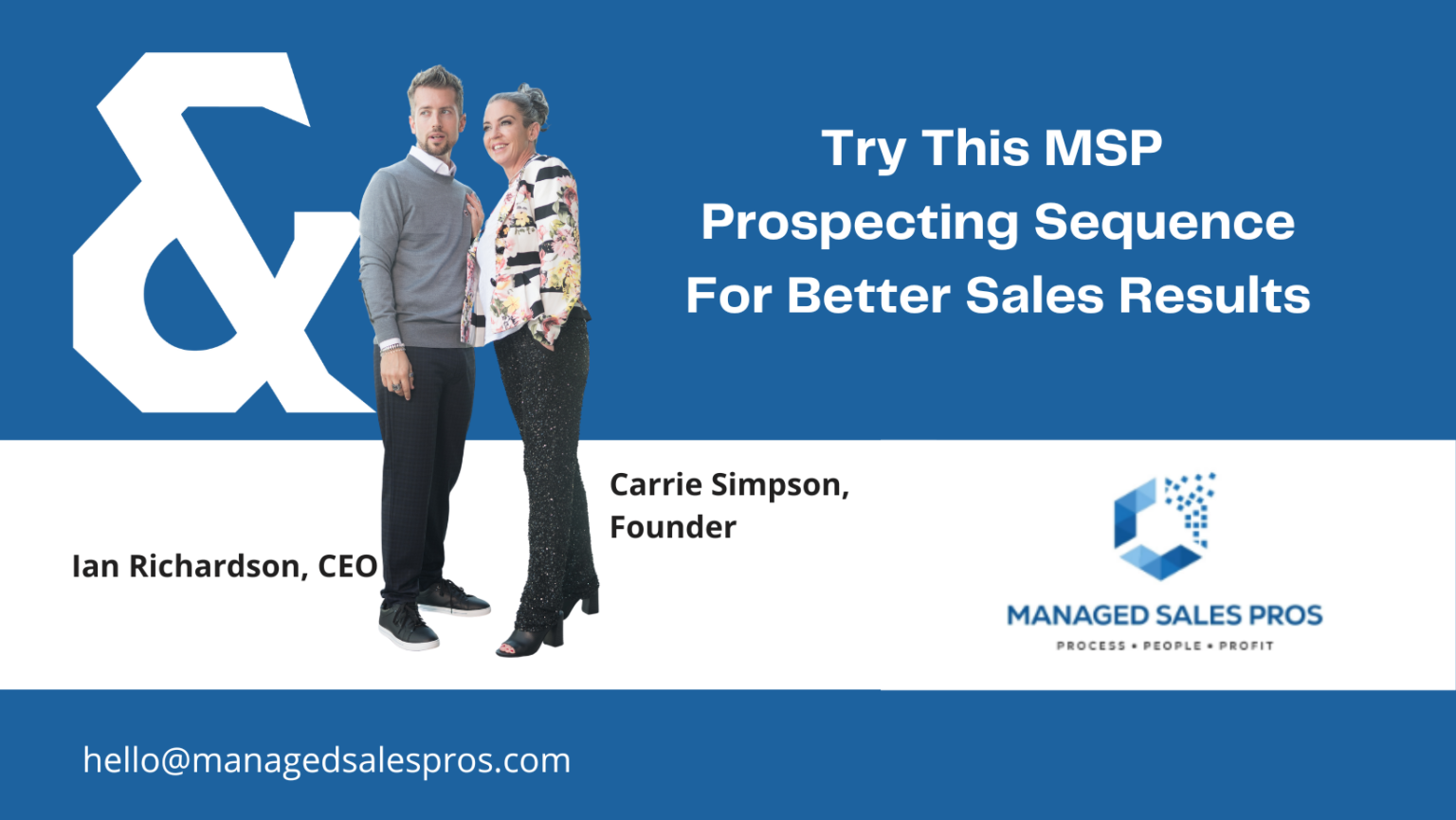 MSP Sales Sequence Managed Sales Pros